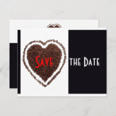 Leuke huwelijksuitnodiging bewaar de datum bruid e kaart (Voorkant / Achterkant)