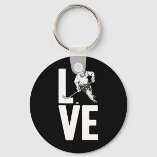 Leuke ijshockey kunst voor mannen vrouwen sport ij sleutelhanger