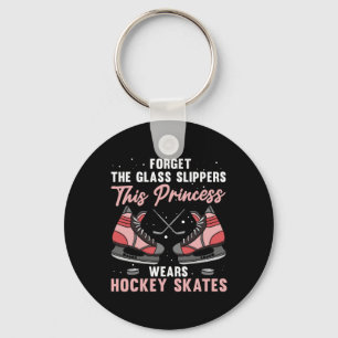 Leuke ijshockey kunst voor vrouwen meisjes ijshock sleutelhanger