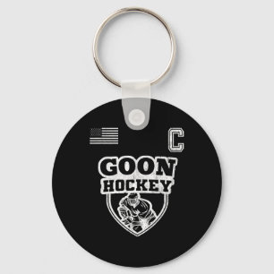 Leuke ijshockey - Team Goon Captain Sleutelhanger