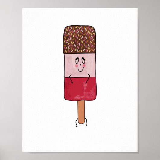 Leuke ijslolly-thema poster (Voorkant)
