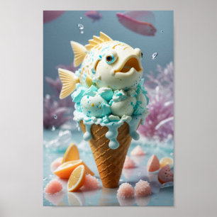 Leuke ijsvis poster