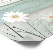 Leuke illustratie kust wonen strand scene poster (Hoek)