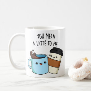 Leuke illustratie liefde quote kleurrijk koffiemok