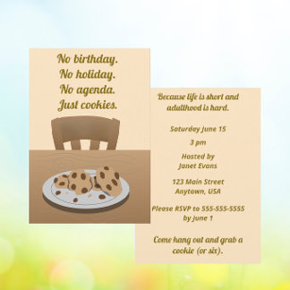 Leuke informele cookiebijeenkomst kaart