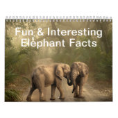 Leuke & interessante feiten over olifanten kalender (Hoes)