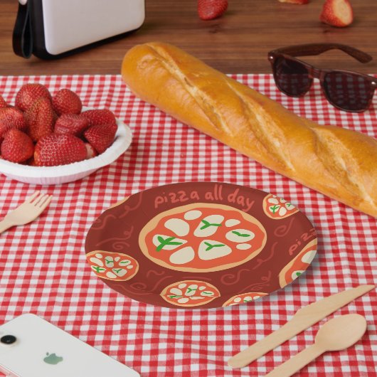 Leuke Italiaanse avond Papieren Bordje (Picknick)