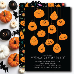 Leuke Jack O'lantaarn Pompoen Carving Halloween Kaart