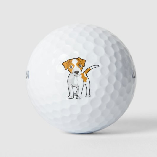 Leuke Jack Russell golfbal Golfballen (Voorkant)