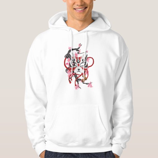 Leuke Japanse Masker Hoodie (Voorkant)