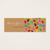 Leuke Jellybeans Kind Verjaardagsfeestje DIY Cadea Mini Visitekaartjes (Voorkant)