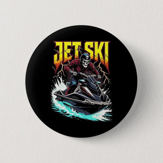 Leuke Jet Ski Ronde Button 5,7 Cm (Voorkant)