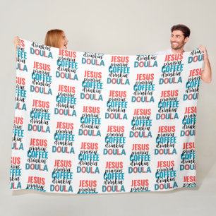 Leuke Jezus Lovende Koffie Drinkende Christelijke Fleece Deken