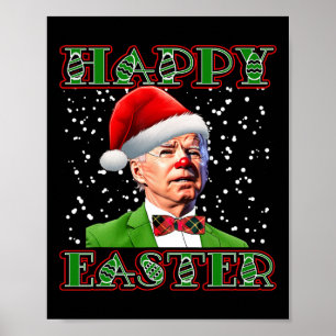 Leuke Joe Biden Kerstmis Verward Pasen Biden Poster