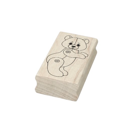 Leuke Jointed Teddy Bear Rubber Stamp Rubberstempel (Stempel)
