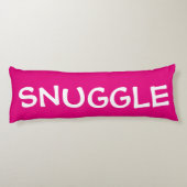 Leuke jumbo tekst of naamtypografie op fuchsia lichaamskussen (Achterkant)