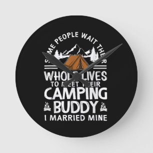 Leuke kampeerbuddies cadeau voor mannen vrouwen gr ronde klok