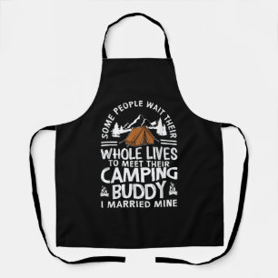 Leuke kampeerbuddy-cadeau voor mannen vrouwen grap schort