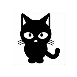 Leuke Kat cartoon grote ogen Rubberstempel