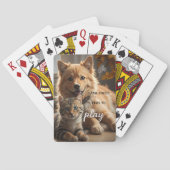 Leuke Kat en Hond Game Night Pokerkaarten (Achterkant)