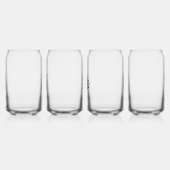 Leuke kat gepersonaliseerd uniek blikvorm glas (Links)