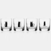 Leuke kat gepersonaliseerd uniek whisky glas (Achterkant)