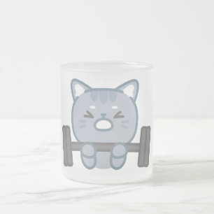Leuke kat gym liefhebbers ontwerp   Cat Gym Lover  Matglas Koffiemok