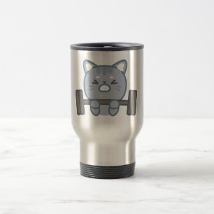 Leuke kat gym liefhebbers ontwerp Cat Gym Lover Reisbeker