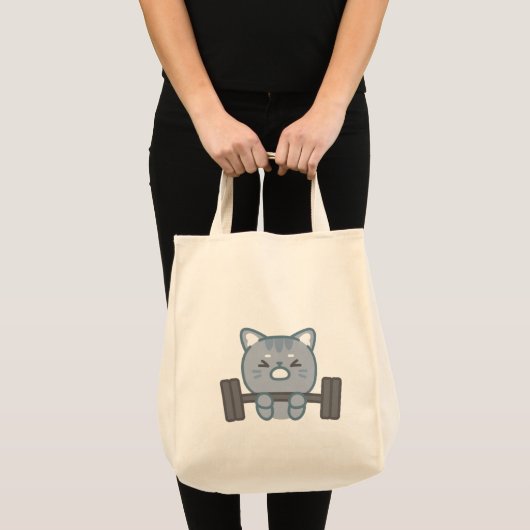 Leuke kat gym liefhebbers ontwerp | Cat Gym Lover Tote Bag (Voorkant (product))