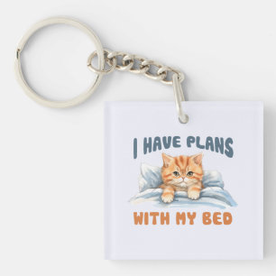 Leuke kat - Ik heb plannen (2) Sleutelhanger