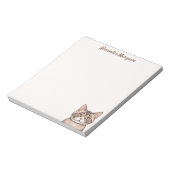Leuke kat illustratie Notitieblok (Gedraaid)