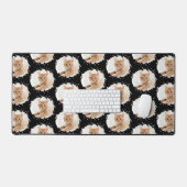 Leuke kat liefhebbers aangepaste foto patroon bureaumat (Keyboard & Muis)