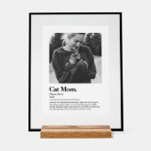 Leuke Kat Mam Grappig Woordenboek Definitie met Fo Acryl Bord (Voorkant)