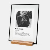 Leuke Kat Mam Grappig Woordenboek Definitie met Fo Acryl Bord (Hoek)