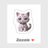 Leuke kat met mooie ogen sticker (Vel)