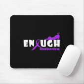 Leuke kat Overdosis Awareness Ontwerp Genoeg Overd Muismat (Met muis)