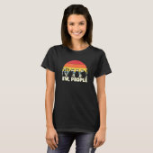 Leuke kat retro kat Ew Mensen T-shirt (Voorkant volledig)