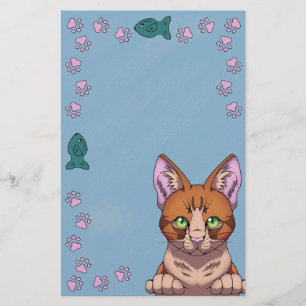Leuke kat Stationery Briefpapier