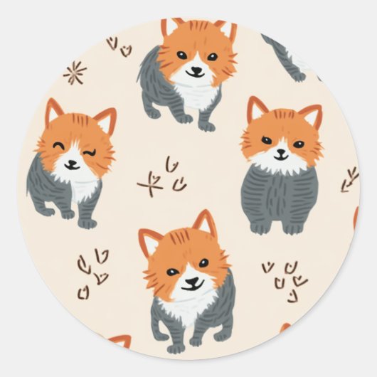 Leuke kat stickers (Voorkant)