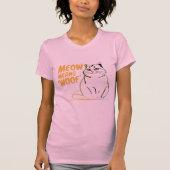 Leuke kat's Meow T-shirt (Voorkant)