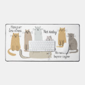 Leuke Katten en Quotes Bureaumat (Keyboard & Muis)