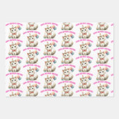 Leuke kattenliefhebber verjaardagscadeau inpakpapier vel (Voorkant 3)