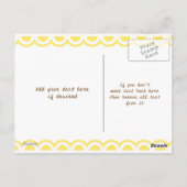 Leuke Kawaii aap houdt banaan Briefkaart (Achterkant)