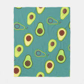 Leuke Kawaii Avocado slice zomer gradiënt Patroon Fleece Deken (Voorkant)