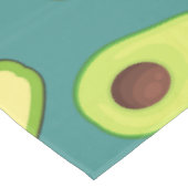 Leuke Kawaii Avocado slice zomer gradiënt Patroon Tafelkleed (Gekanteld)