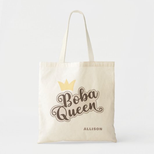 Leuke Kawaii Boba Bubble Tea Gepersonaliseerde Can Tote Bag (Voorkant)