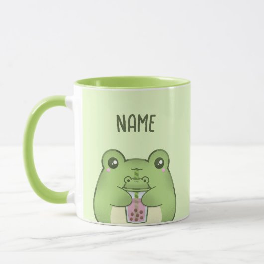 Leuke Kawaii Cartoon Frog Drink Bubble Tea Mok (Links)