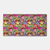 Leuke Kawaii cartoon l Kleurrijke kinder hand gete Bureaumat (Voorkant)