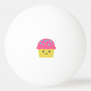 Leuke Kawaii Cupcake Pingpongballen