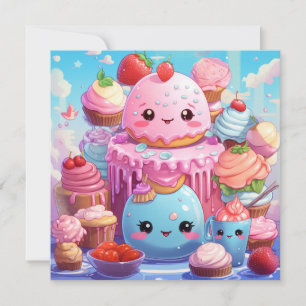 Leuke Kawaii Gift Kaart